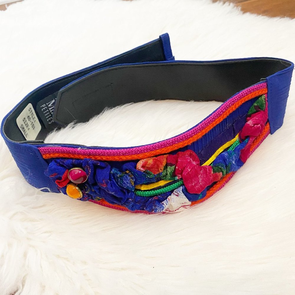 Vintage Ali Miles Petites Fabric Funky Belt Small